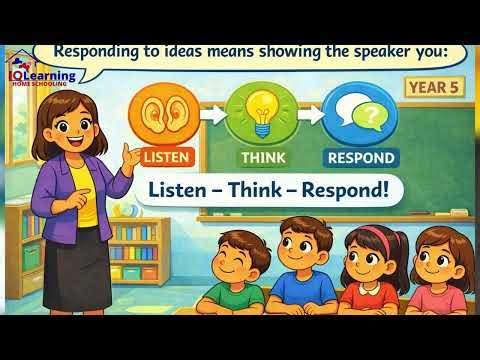 Lesson 4 Year 5 English Speaking and Listening group discussions Responding to Ideas