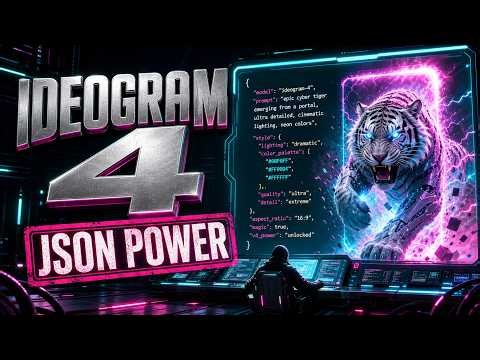 Ideogram 4 is HERE: The Ultimate JSON Prompting Masterclass!