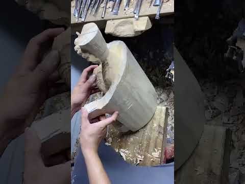 Hand-Carving Process: From Raw Material to Artwork#HandCarved