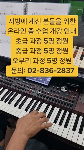 월드 전자올겐 음악학원 02-836-2837 #전자올겐온라인수업 #전자올겐연주