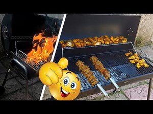 Argos home grill charcoal oil drum BBQ review #BBQ #Eidvlog