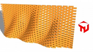 Parametric Brick Wall in SketchUp More info: https://youtu.be/2wLdp4fEB5k | TutorialsUp
