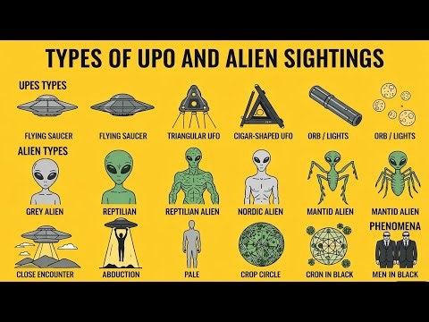 Types of UFO and Alien Sightings 👽 #ufo #alien #aivideo 