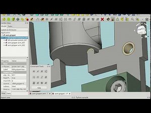 FreeCAD A2plus: gripper assembly demo