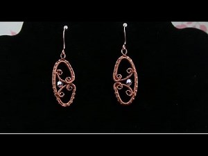 Wire Wrap Tutorial Filigree Crystal Earrings