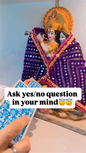 Shalini Soni on Instagram: "Ask yes/no question in your mind😇😇 #jaimatadi #blessed #blessed #tarotcards #angel"