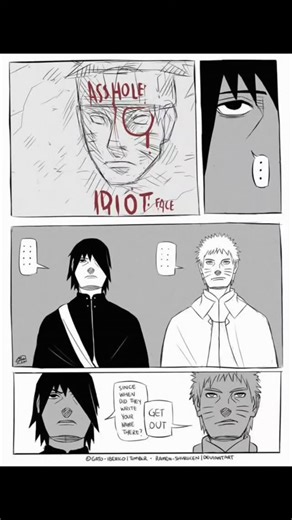 Anime Cuts on Instagram: "When Naruto & Sasuke See the Same Insult 💀 #anime #meme #naruto #sasuke #funny"
