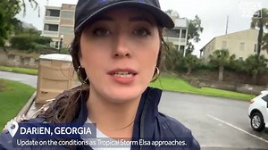 An update from Brooke Butler WJCL on the weather conditions in Darien as Tropical Storm #Elsa approaches. bit.ly/3dTsFDJ | WJCL News