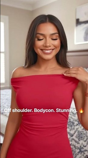 Turn heads in this stunning red bodycon dress ❤️ #amazonfinds