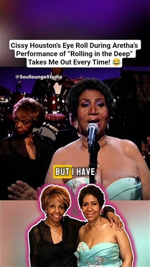Cissy Houston Rolling Her Eyes During Aretha Franklin's performance of "Rolling in the Deep"