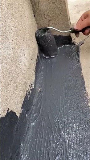 Amazing Process 💦 #waterproofing part easily solve problem #short #shorts #waterproofin