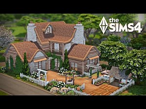 Rustic Cottagecore | The Sims 4 Farmhouse with Garden & Outdoor Kitchen