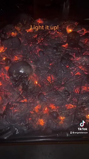 Skeleton fire pit part 1 #halloween #diyproject #pepsiapplepiechallenge #halloweenishere #craftymoms