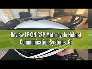 Review LEXIN G2P Motorcycle Helmet Communication Systems, Group Bluetooth Intercom Headset, FM Radio
