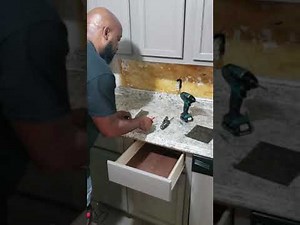 How to install knobs and pulls on kitchen cabinets.