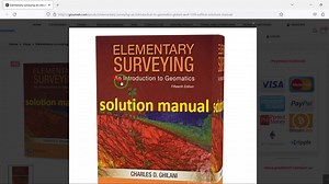 Elementary surveying an introduction to geomatics Ghilani & Wolf 15th edition solutions manual