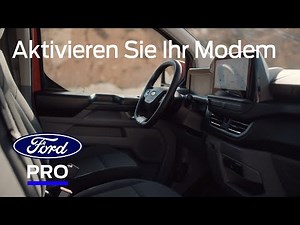 Anleitung und Gründe für die Aktivierung Ihres Ford Fahrzeugmodems | Ford Pro™ | Ford Austria