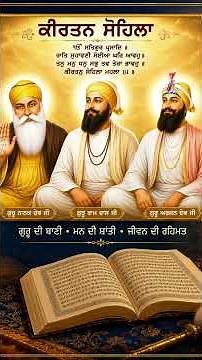 Kirtan Sohila Path | ਕੀਰਤਨ ਸੋਹਿਲਾ | Bhai Manpreet Singh Kanpuri | Nitnem Gurbani Shabad Kirtan Live