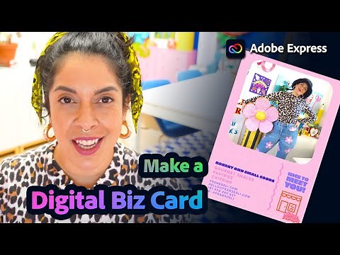What’s a Digital Business Card & Why You Need One Made From Adobe Express | Adobe Express