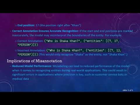 Understanding the Importance of Start and End Positions in SpaCy's Annotation Tagging
