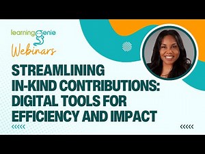Webinar | Streamlining In-Kind Contributions: Digital Tools for Efficiency and Impact