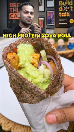 🌯 High Protein Soya Roll Recipe | Healthy & Tasty Protein-Packed Snack 💪 #podcast #food #soyarecipe