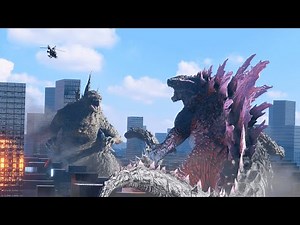 Godzilla Legendary x Godzilla Minus One / レジェンダリーゴジラ ｘ ゴジラ マイナスワン 【Blender】【3Danimation】【3Dアニメーション】