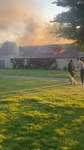 235K views · 410 reactions | A fire at a storage building at Slades Farm prompted an emergency response on Friday evening. Footage by Victoria Kendall. Read more at https://tinyurl.com/4spsxbtj | Bournemouth Daily Echo | Facebook