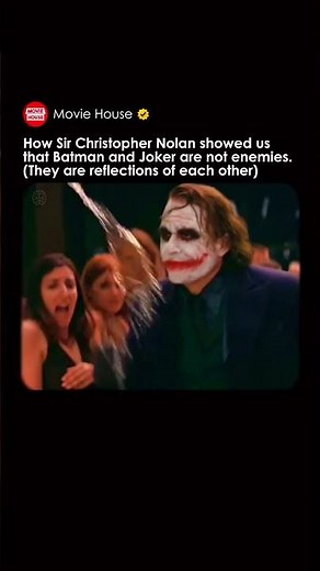 Christopher Nolan showed us that Batman and Joker are not Enemies