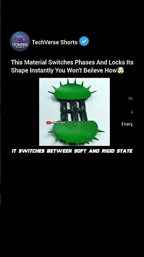 Phase-Shifting Material That Locks Any Shape 🔥#shorts#engineering