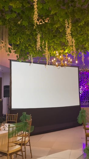 #bigscreen #projector #projectorscreen #projectorrental #5500lumens