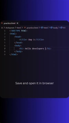 Day 1/30 – Learn HTML in 20 Seconds