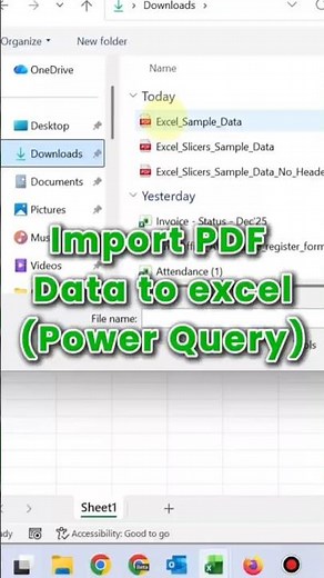 Convert PDF to Excel in Seconds