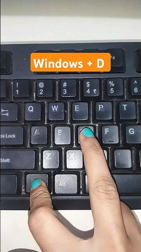 Windows Shortcut Key - Windows + D