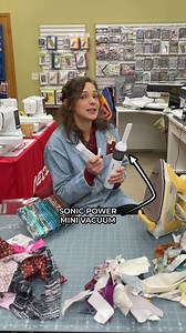 Meet your new sewing-room lifesaver! The Sonic Power Mini Vacuum is perfect for cleaning out your machine and keeping your sewing space tidy. 💨✨ Small, powerful, and sew handy! 👉 https://www.nebraskaquiltcompany.com/products/sonic-power-mini-vacuum-powerful-cordless-and-portable-cleaning-on-the-go | Nebraska Quilt Company