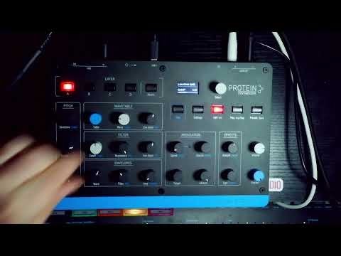 Waldorf Protein Synthesizer Close up and Sound Design/Fun