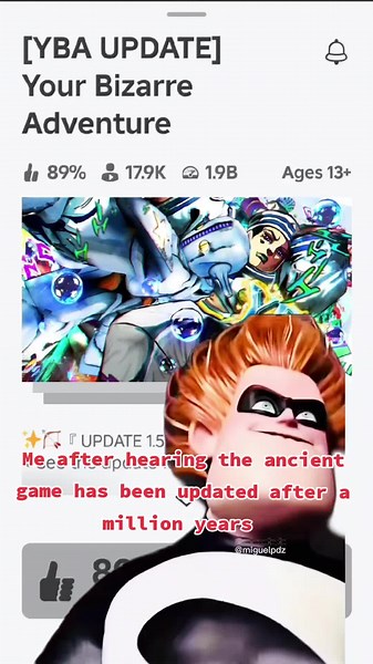 YBA has a big update finally... 😭 | #yourbizarreadventure #yba #roblox #capcuttemplate #Meme #MemeCut #CapCut