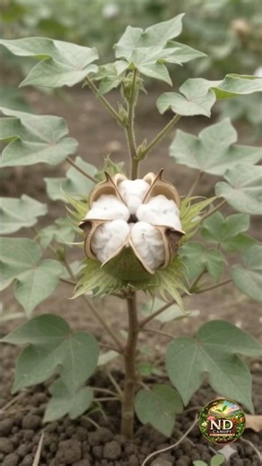 🤍 From One Seed to Cotton — The Beautiful Life Cycle of Cotton 🌱✨ #shorts