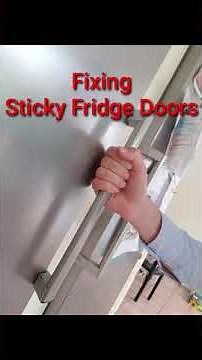 Sticky Fridge door (or fridge leaking water) - The simple fix ANYBODY can do!