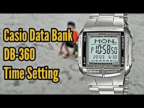 How To Set Time on Casio DB-360 Digital Watch | Watch Repair Channel