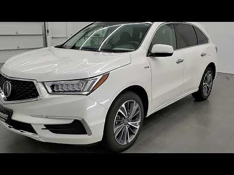 2019 ACURA MDX SPORT HYBRID TECHNOLOGY IN WHITE DIAMOND PEARL WALK AROUND REVIEW 11698Z SOLD!