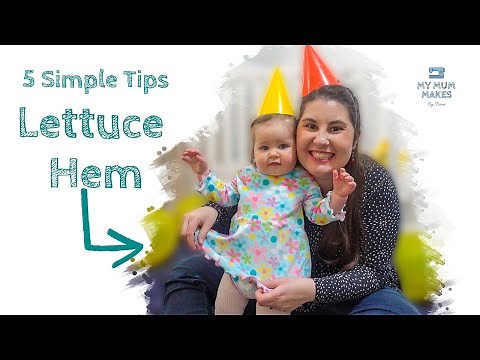 LETTUCE HEM DIY | Extremely Beginner Friendly Sewing Tutorial | Sewing Kids Clothes Tips