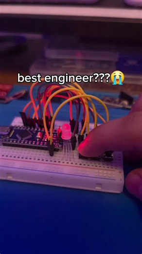 How the blue led was almost impossible😭 #engineering #tech #diy #arduino #electronics