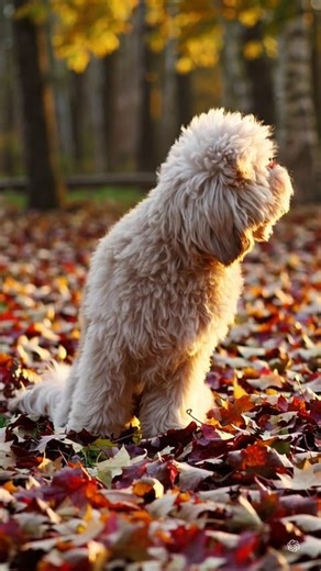 One fluffy dog walking through... #short #pet #animal #trending #funny #cartoon