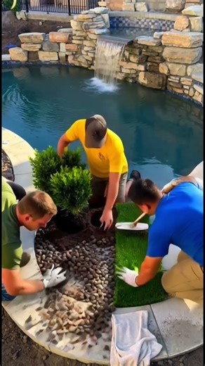 This Backyard Was EMPTY… Then We Built a Luxury Waterfall Pool 😱 | Full Timelapse