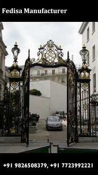 Iron Grill Gate Design, Hpl Sheet Gate Design Main Gates-contemporary Gates
