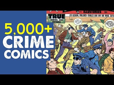 CRIME COMICS Free & Legal! Public Domain Vintage Comic Books - Reading, Print of Demand, Artwork