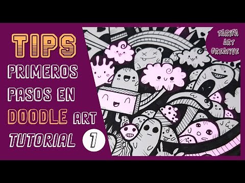 TIPS / CURSO. Aprende a dibujar DOODLE ART desde cero. Paso a paso DOODLES. Tarifa Art Creative