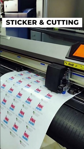 Custom Shape Sticker Printing & Plotter Cutting