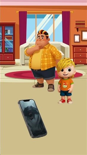 Monster phone #shorts #english #cartoon #animation #funny